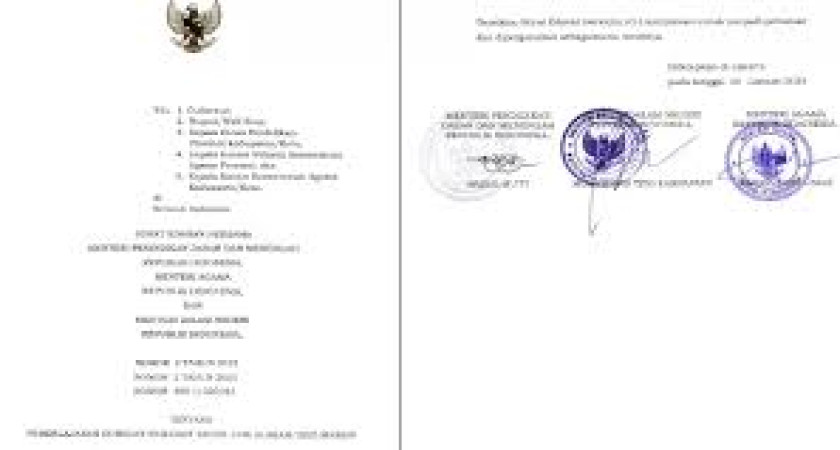 Surat Edaran Bersama Mendikdasmen, Menag, Mendagri Tentang Pembelajaran di Bulan Ramadhan 1446H/2025M: